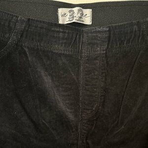 Free People We The Free Black Corduroy Pull-on Flares with Stretch 32 Like New